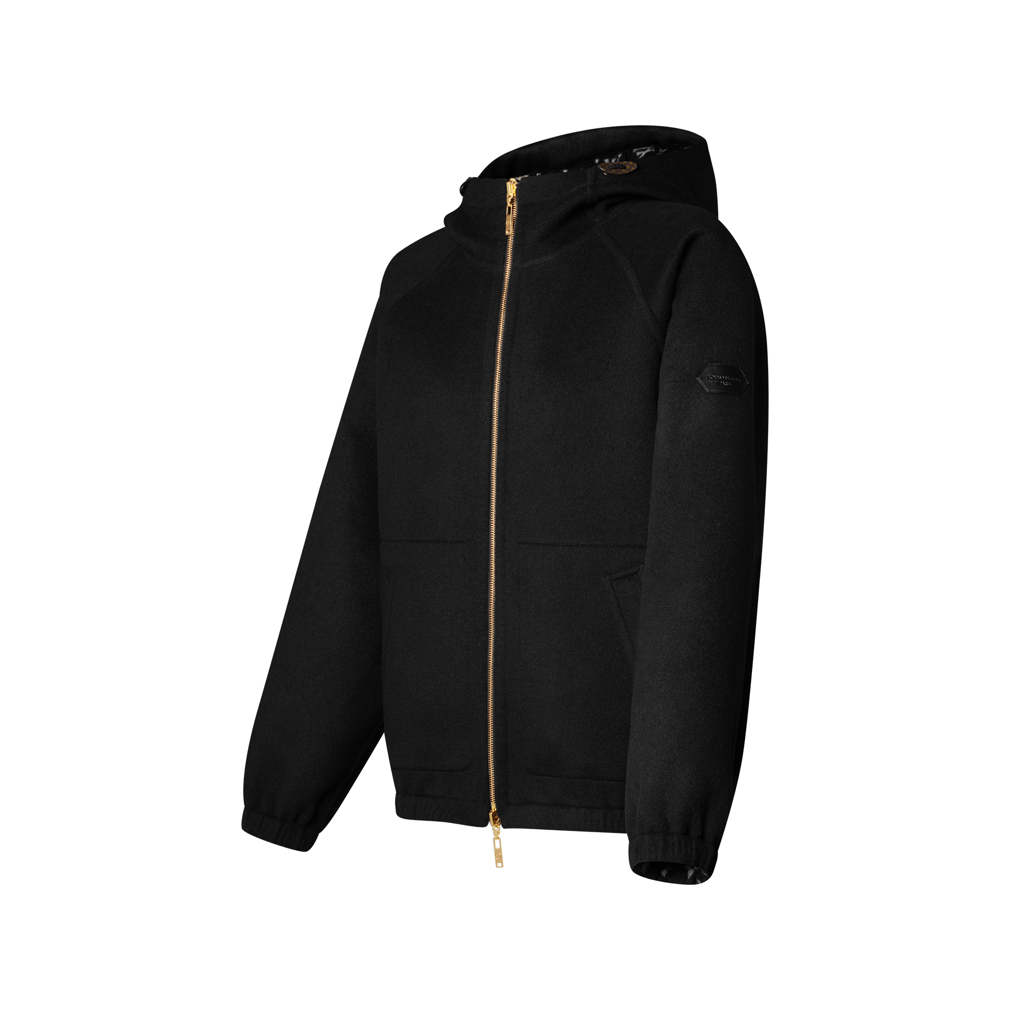 〈 LOUIS VUITTON 〉Inside Out Hoodie Inside Out Zipped Through Cashmere Hoodie - Luxury Grey | LOUIS